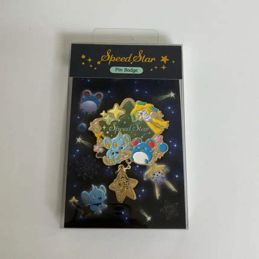 [BUNJANG] Pokemon Speed Star Glow-in-the-Dark Pin Badge Jirachi, Lickitung, Marill / 포켓몬 스피드스타 축광 핀뱃지 지라치 꼬링크 마릴