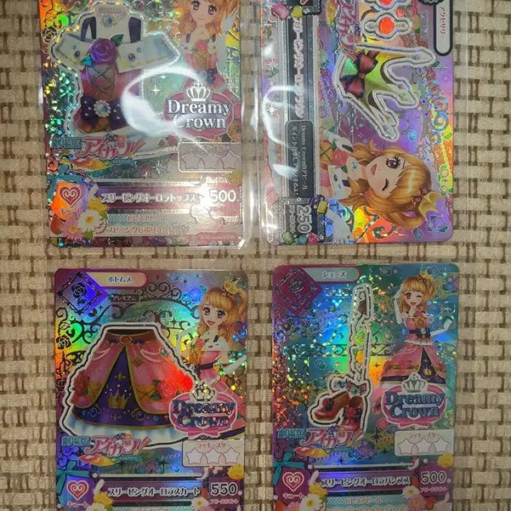 [BUNJANG] Aikatsu! Card Bundle Set - Sleeping Aurora Full Set &amp; Firework Dress Tiara / 급전 오늘만 3.5아이엠스타 아이카츠 카드 일괄 판매 화스베 슬리핑오로라