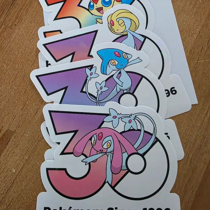 [BUNJANG] Pokemon 30th Anniversary Logo Sticker Set / 포켓몬 30주년 로고 스티커 판매