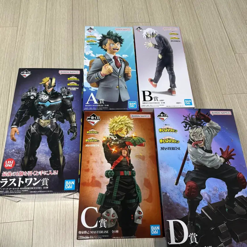 [BUNJANG] My Hero Academia Ichiban Kuji Lot A, B, C, D, Last One Prize Bundle / [특가!택포35]나히아 제일복권 언제까지나 A,B,C,D,라원 일괄