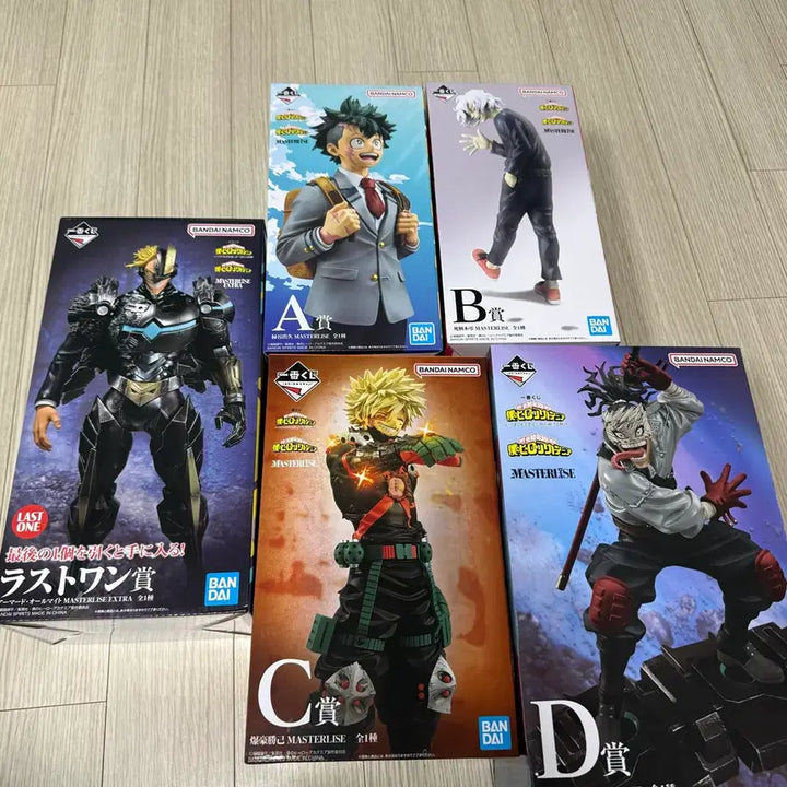 [BUNJANG] My Hero Academia Ichiban Kuji Lot A, B, C, D, Last One Prize Bundle / [특가!택포35]나히아 제일복권 언제까지나 A,B,C,D,라원 일괄