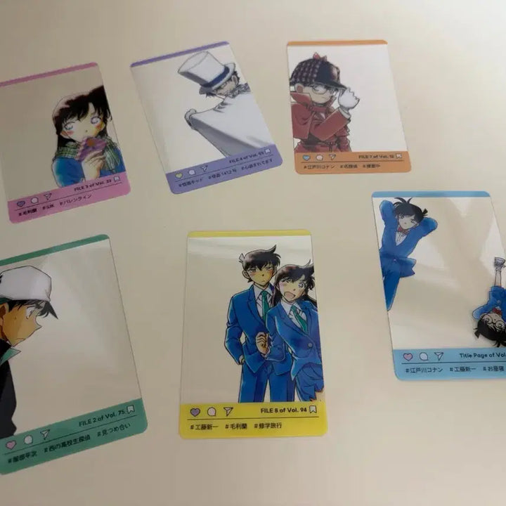 [BUNJANG] Detective Conan Magazine Appendix Clear Card Set Bundle / 명탐정 코난 잡지 부록 클리어 카드 세트 일괄