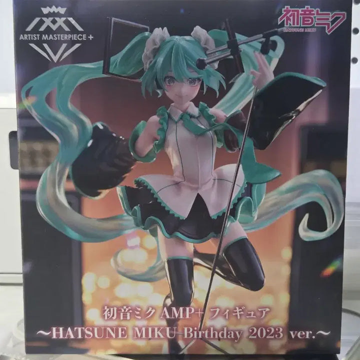 [BUNJANG] Hatsune Miku 2023 Birthday AMP+ Figure / 하츠네미쿠 미쿠 2023 생일 AMP+ 피규어 판매 생일제 보컬로이드 쿠지 캔뱃지 키링 아티스트 마스터피스 BIRYHDAY 린 렌 테토