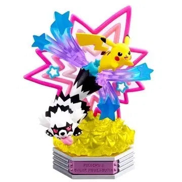 [BUNJANG] Pokemon Re-Ment Neon Party Pikachu &amp; Galarian Zigzagoon Figure / 포켓몬 리멘트 네온파티 피카츄 &amp; 가라르 지그제구리