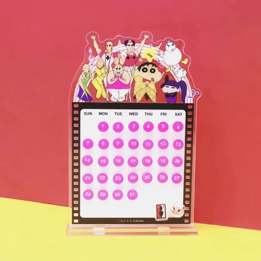 [BUNJANG] Crayon Shin-chan Magnet Calendar / 짱구 마그넷 캘린더