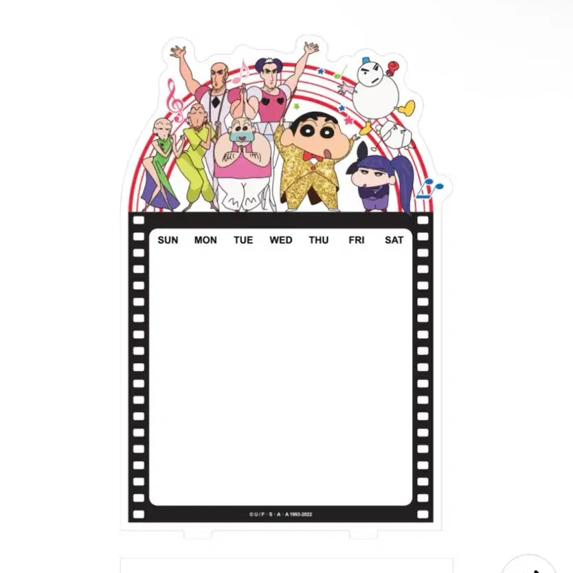 [BUNJANG] Crayon Shin-chan Magnet Calendar / 짱구 마그넷 캘린더