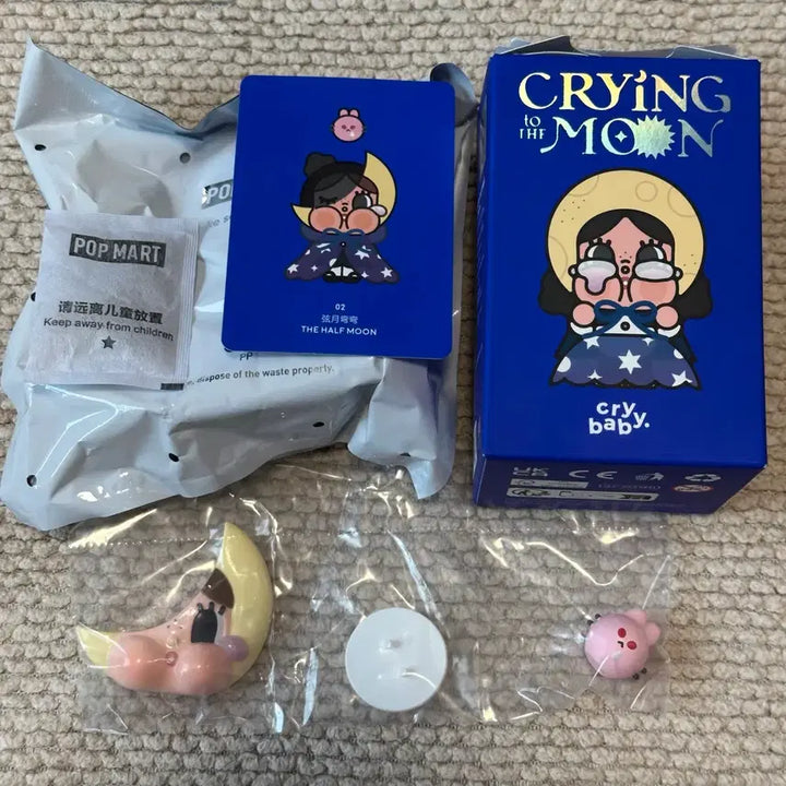 [BUNJANG] Pop Mart Crybaby Crying to the Moon Figure (Sealed) / 정품 미개봉 새상품)팝마트 크라이베이비 크라잉 투 더 문 피규어