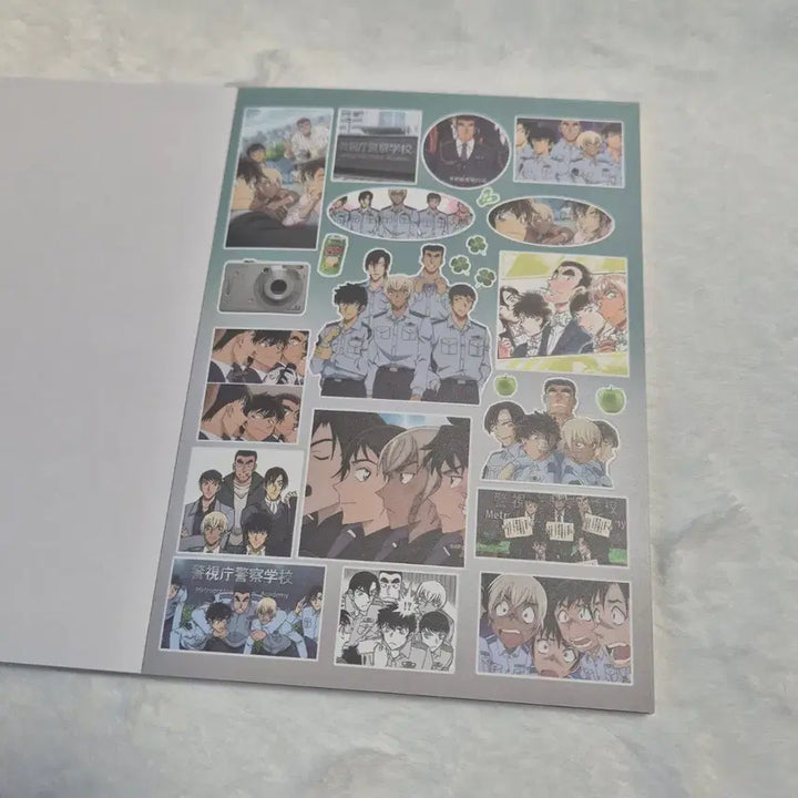 [BUNJANG] Detective Conan Sticker Book, Ballpoint Pen, and Memo Pad Bundle Set / 일괄) 코난 스티커북+볼펜+떡메