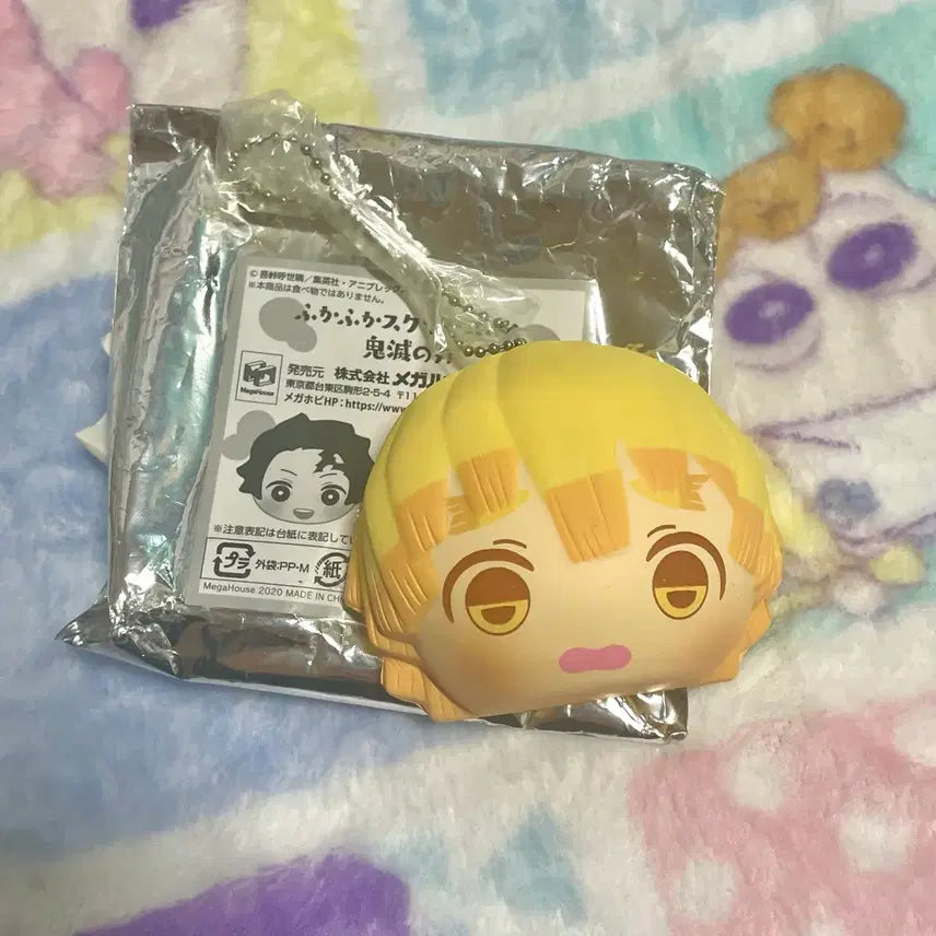 [BUNJANG] Megahouse Demon Slayer Zenitsu Squeeze Keychain / 메가하우스 귀멸의 칼날 젠이츠 스퀴즈 키링
