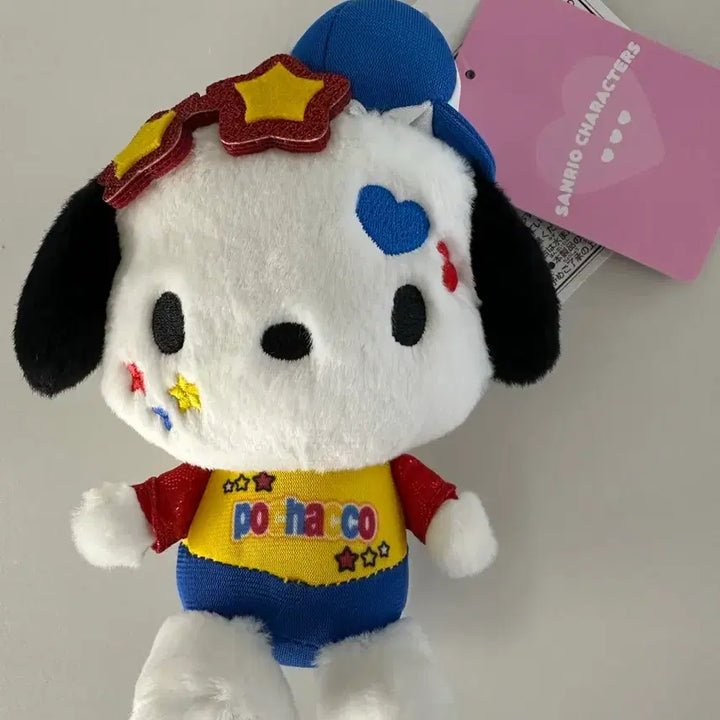 [BUNJANG] Sanrio Pochacco Y2K Vivid Cap Mascot Plush Keychain / 포차코 Y2K 비비드캡 마스코트 인형
