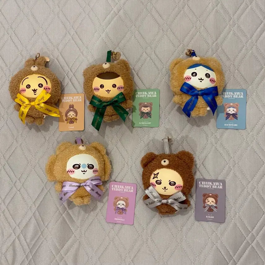 [BUNJANG] Chiikawa Kirameko Chibubu Teddy Bear Keychain / 치이카와 키라메코 치부부 곰돌이 테디베어