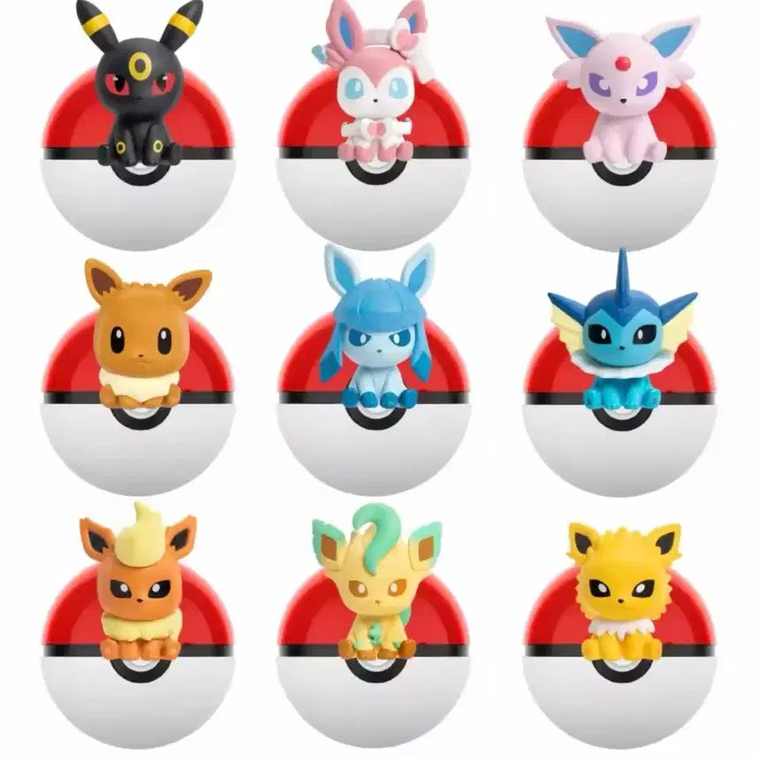 [BUNJANG] Pokemon Eevee Evolutions Monster Ball Figures / (선택가능) 포켓몬스터 피규어 몬스터볼 _이브이 진화체