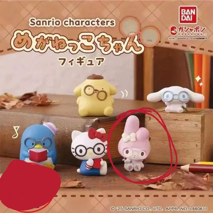 [BUNJANG] Sanrio My Melody Sitting Figure with Glasses / 마이멜로디 안경 쓴 피규어 판매합니다