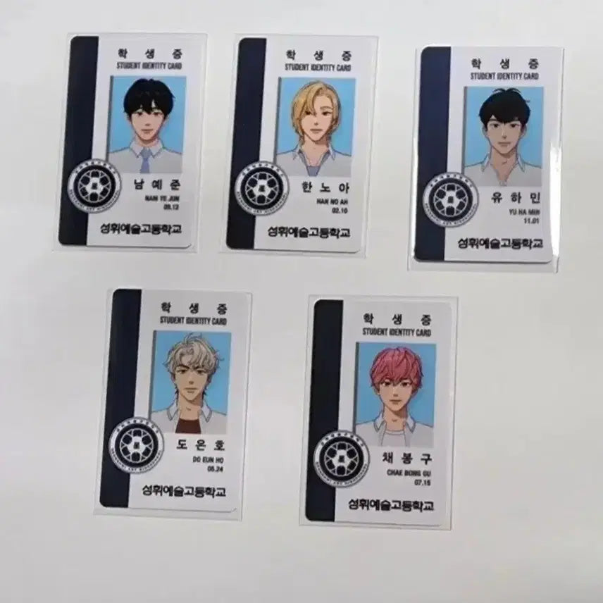 [BUNJANG] PLAVE Yucheong Student ID Card 5-Member Bundle Set / 플레이브 육여름 학생증 5인 일괄