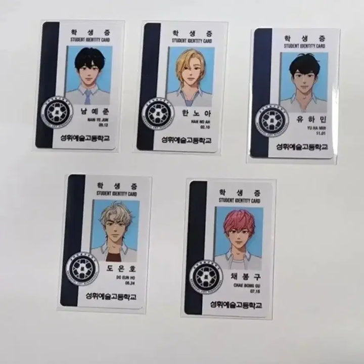 [BUNJANG] PLAVE Yucheong Student ID Card 5-Member Bundle Set / 플레이브 육여름 학생증 5인 일괄
