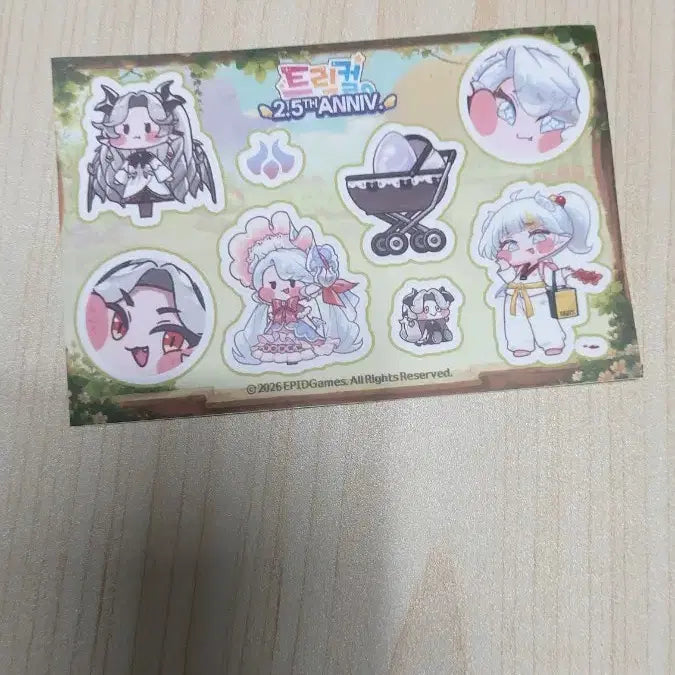 [BUNJANG] Tricolore Busan Collaboration Cafe Vivi Sticker / 트릭컬 부산 콜라보카페 비비스티커 판매합니다