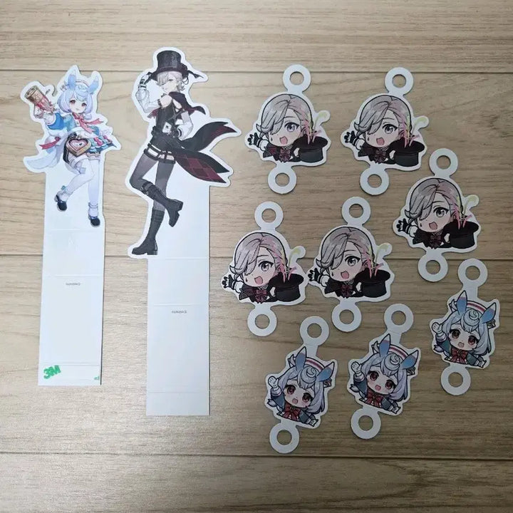 [BUNJANG] Genshin Cafe Character Food Stand (Sigewinne + Lyney) + Straw Pick Bundle Set / 원신 카페 캐릭터 푸드스탠드 리니+ 빨대픽 일괄