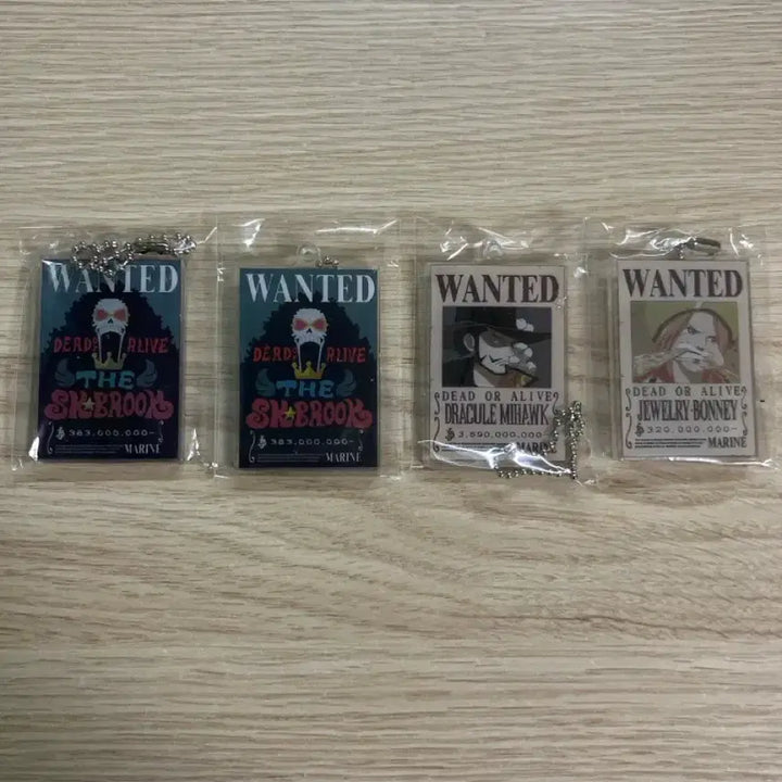 [BUNJANG] One Piece Wanted Poster Keychains Bundle / 원피스 수배서 키링 일괄