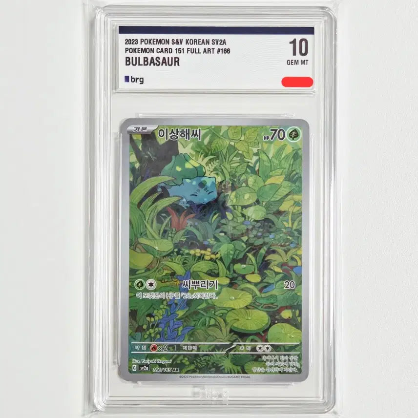 [BUNJANG] Pokemon Card Bulbasaur AR BRG 10 Graded / 포켓몬카드 이상해씨 AR [BRG 10등급]