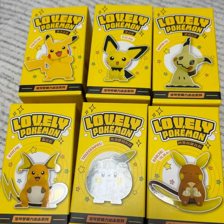 [BUNJANG] Pokemon Lovely Series Figure 6 Types Full Set / 포켓몬 러블리 시리즈 피규어 6종 풀세트
