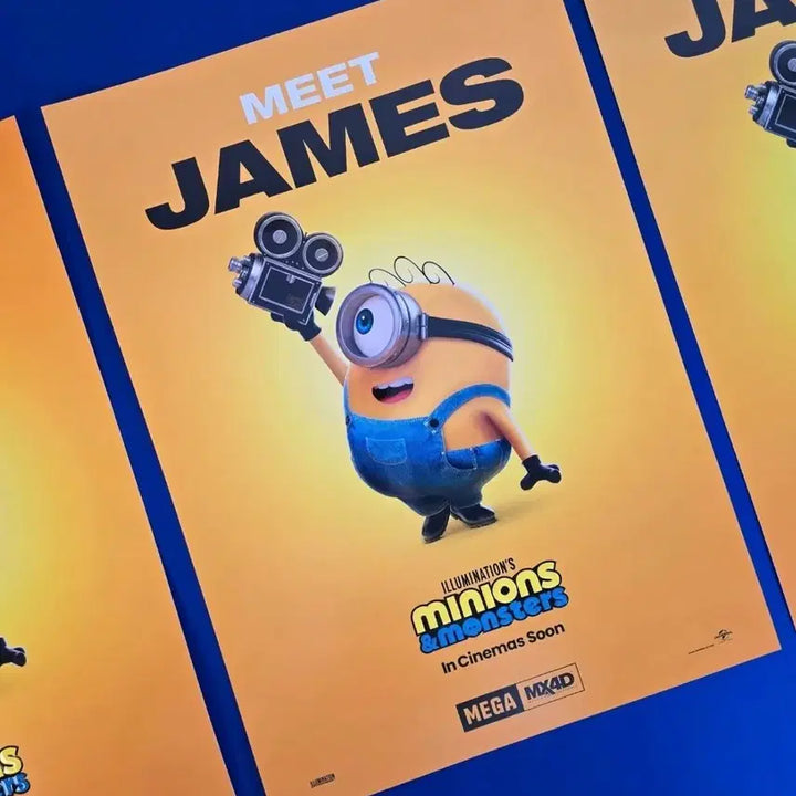 [BUNJANG] Minions &amp; Monsters MX4D Poster A3 / 미니언즈 &amp; 몬스터즈 MX4D 포스터 A3