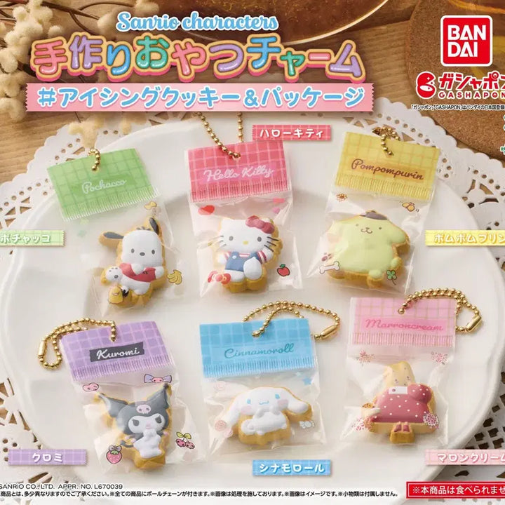 [BUNJANG] Bandai Sanrio Characters Handmade Icing Cookie Charm &amp; Package Gacha Pochacco / 반다이 산리오 캐릭터 수제 간식 참 아이싱 쿠키 &amp; 패키지 가챠-포차코
