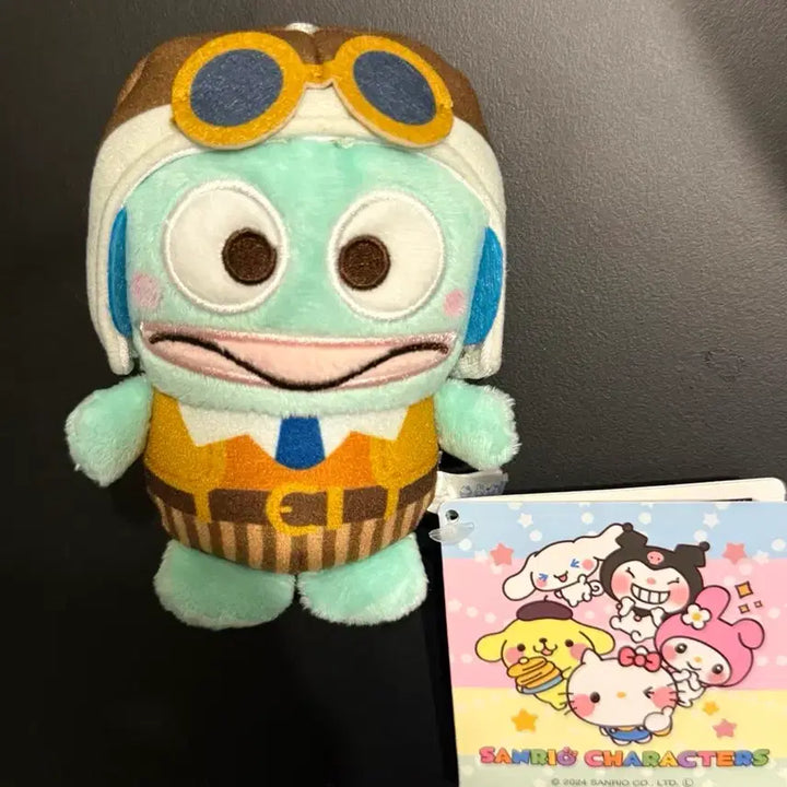 [BUNJANG] Sanrio Hangyodon Pilot Plush Keychain Mascot / 산리오 한교동 파일럿 인형 키링 마스코트