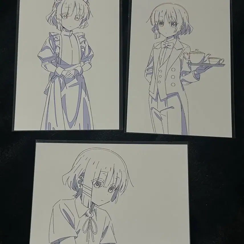 [BUNJANG] Bocchi the Rock! Yamada Ryo Original Art Postcard Bundle Set / 봇치더락 봇치더록 야마다 료 메이드 집사 원화 엽서 일괄