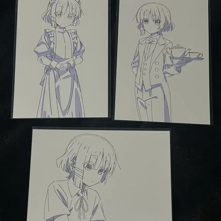 [BUNJANG] Bocchi the Rock! Yamada Ryo Original Art Postcard Bundle Set / 봇치더락 봇치더록 야마다 료 메이드 집사 원화 엽서 일괄