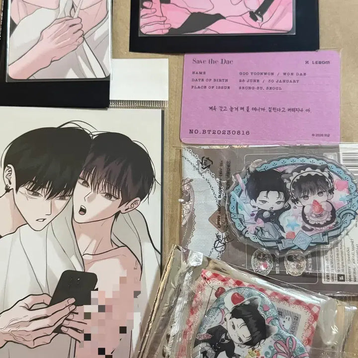 [BUNJANG] Lebom Salon de Lebom Monday Savior Can Badge Magnet Bundle Set / Lebom 레봄 살롱 드 르봄 월요일의구원자 월구 특전 캔뱃지 마그넷
