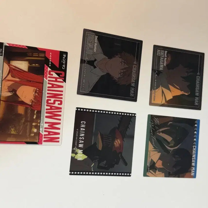 [BUNJANG] Chainsaw Man Batch Square Clear Card Set - Makima, Denji, Aki / 일괄) 체인소맨 레제편 아키덴지천사마키마스퀘어클리어카드 클카