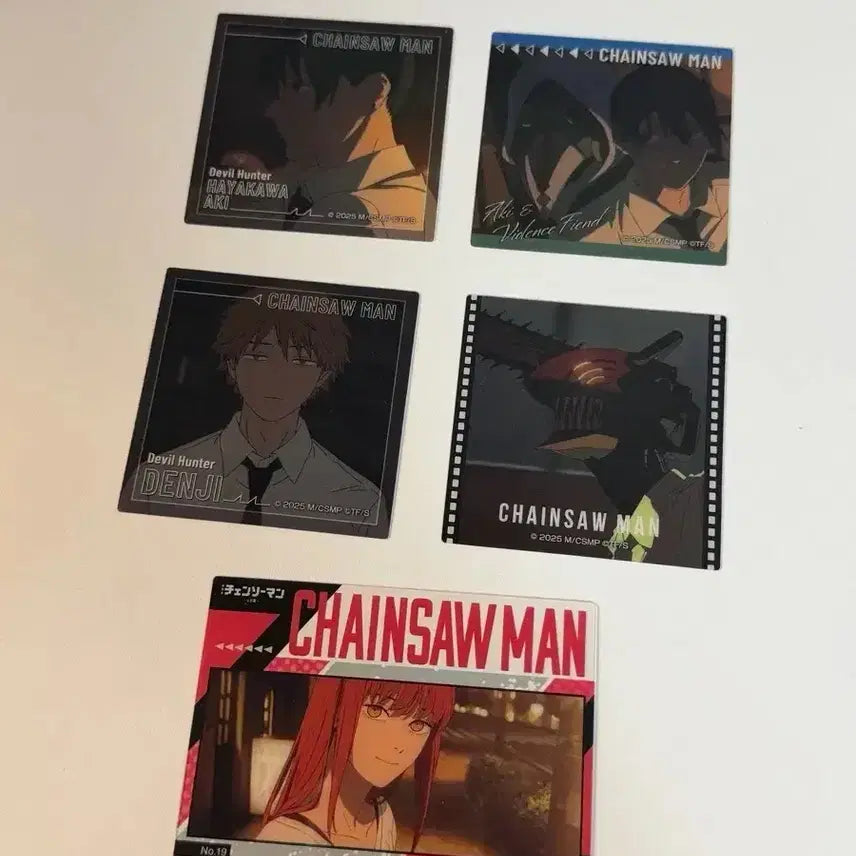 [BUNJANG] Chainsaw Man Batch Square Clear Card Set - Makima, Denji, Aki / 일괄) 체인소맨 레제편 아키덴지천사마키마스퀘어클리어카드 클카