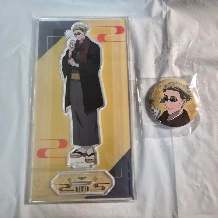 [BUNJANG] Jujutsu Kaisen Nanami Marukuji Acrylic Stand &amp; Badge Bundle Set / 주술회전 나나미 마루쿠지 아크릴 스탠드 뱃지 일괄