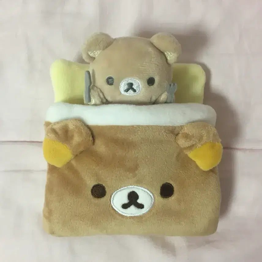 [BUNJANG] Rilakkuma Classic Bed Plush Doll / 고전 리락쿠마 침대 인형
