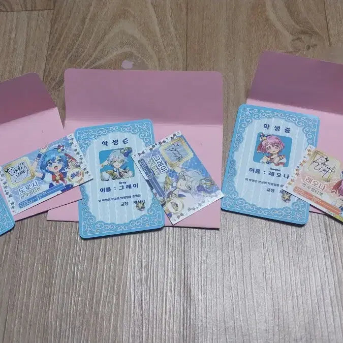[BUNJANG] Starpara Student ID Gray Leona Dorothy Bundle Set / 스타파라 학생증 그레이 레오나 도로시 프리파라 일괄