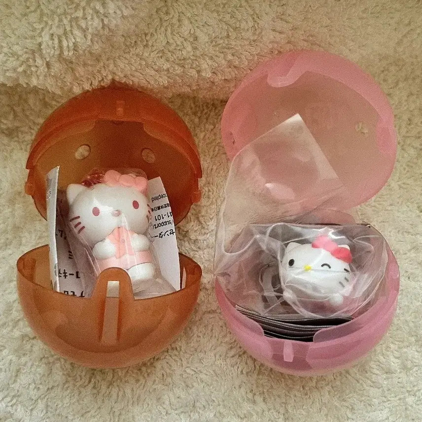 [BUNJANG] Sanrio Characters One-Tone Mascot Cherry Blossom Accessory Gachapon / 산리오 캐릭터즈 원톤 마스코트 벚꽃, 오테타마 메지루시 악세서리 가챠 헬로 키티(비닐 미개봉)