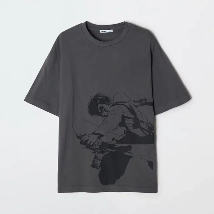 [BUNJANG] SPAO Attack on Titan Levi Short Sleeve T-Shirt XL / 미개봉) 스파오 진격의거인 리바이 반팔티 XL