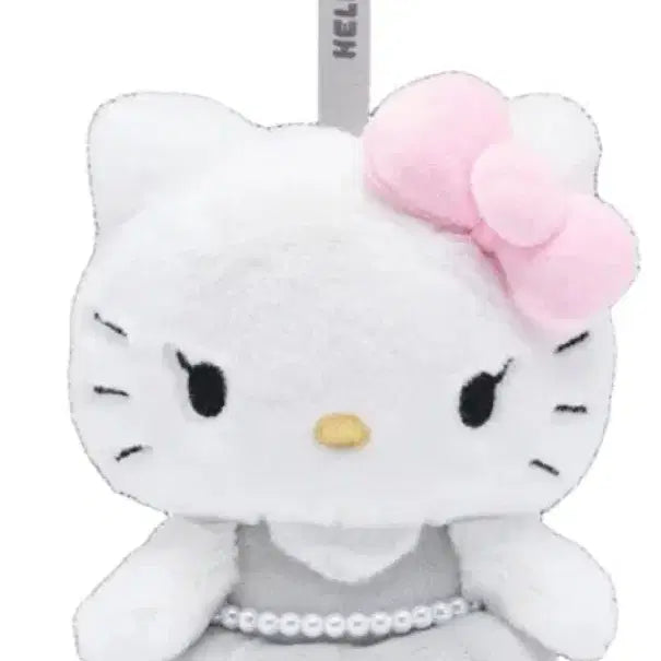 [BUNJANG] Hello Kitty x Jisoo Collaboration Doll Keychain (Pink-Gray) / 헬로키티 X 지수 인형 키링(핑크그레이)