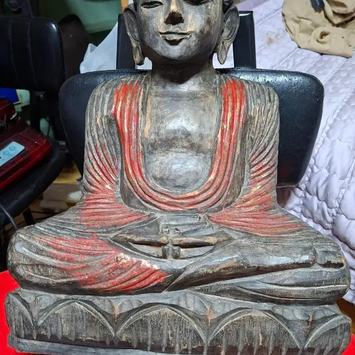 [BUNJANG] Antique Wooden Buddha Statue / 오래된 목조 불상