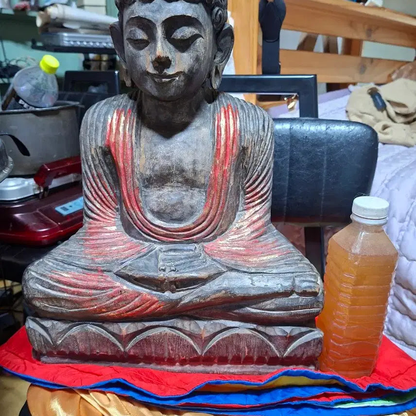 [BUNJANG] Antique Wooden Buddha Statue / 오래된 목조 불상