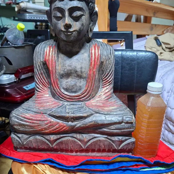 [BUNJANG] Antique Wooden Buddha Statue / 오래된 목조 불상