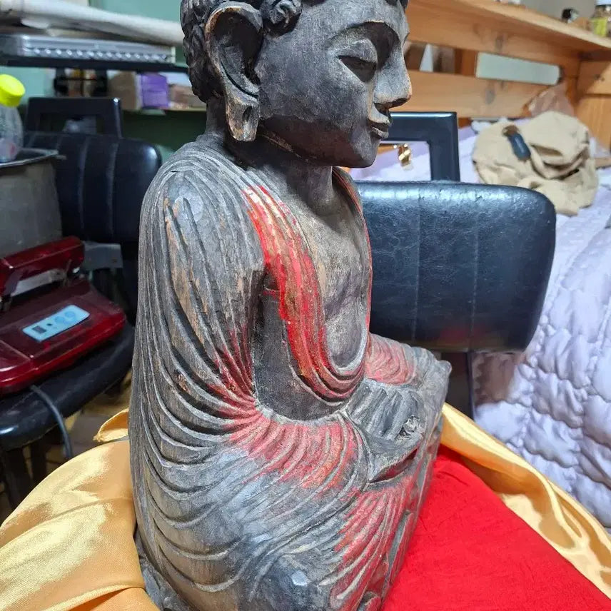 [BUNJANG] Antique Wooden Buddha Statue / 오래된 목조 불상