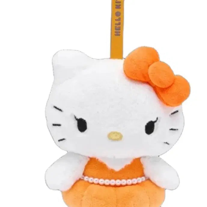 [BUNJANG] Hello Kitty x Jisoo Collaboration Doll Keychain (Orange) / 헬로키티 x 지수 인형 키링 (오렌지)