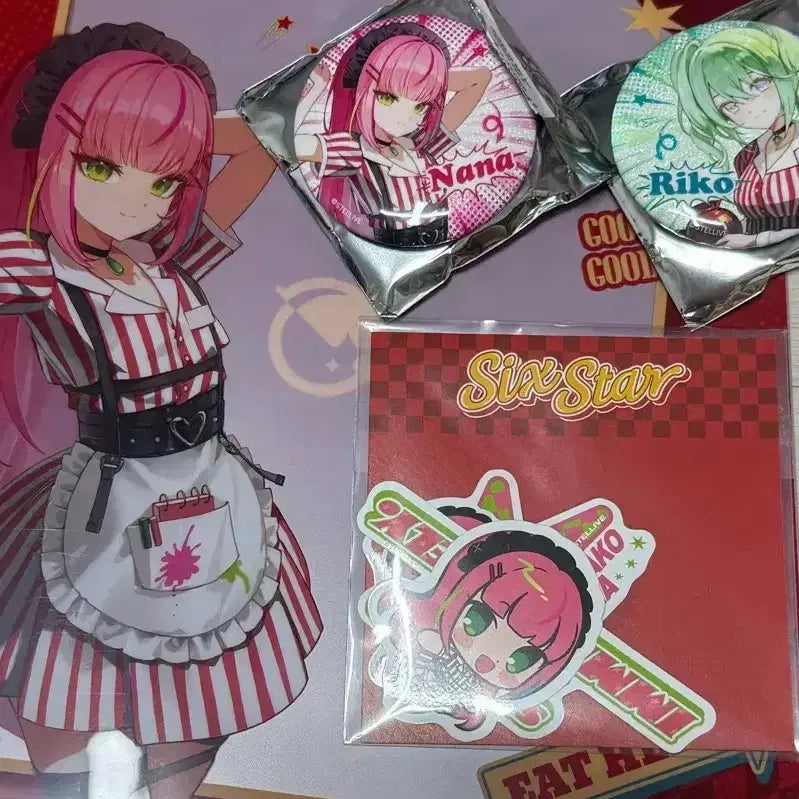 [BUNJANG] Stellive Nana &amp; Rico Goods Bundle Set / 스텔라이브 팝업 나나,리코 굿즈 일괄