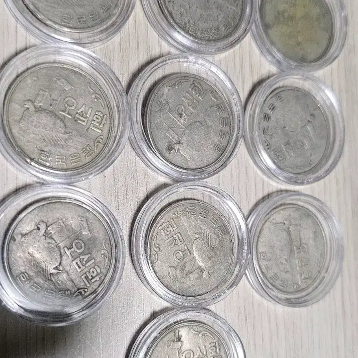 [BUNJANG] 50 Won Coins Bundle (1959, 1961) / 50환 동전 10개 (단기 4292년,4294년) 일괄