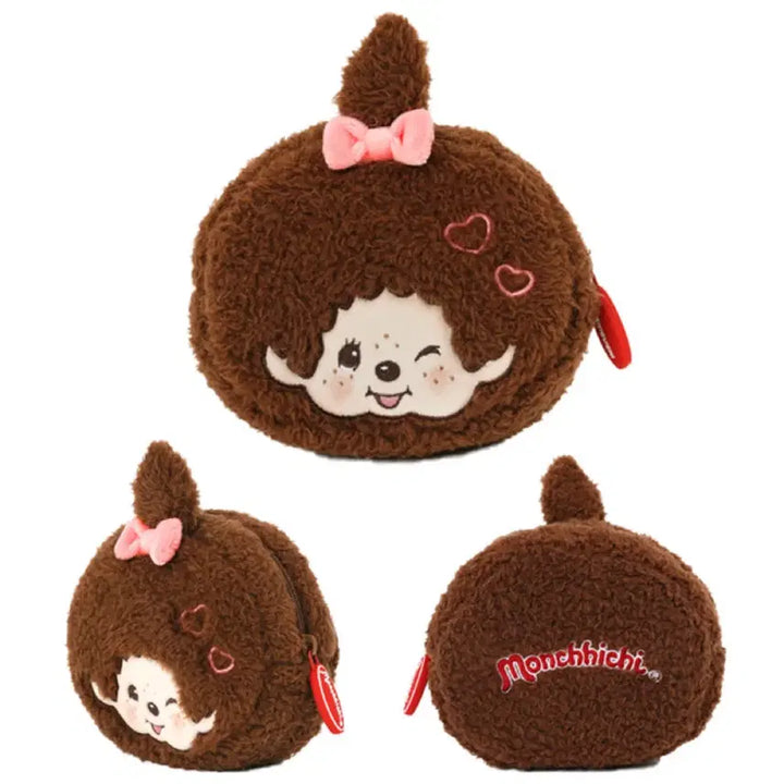 [BUNJANG] Monchhichi Girl Round Pouch / 몬치치 파우치/몬치치/파우치-새상품