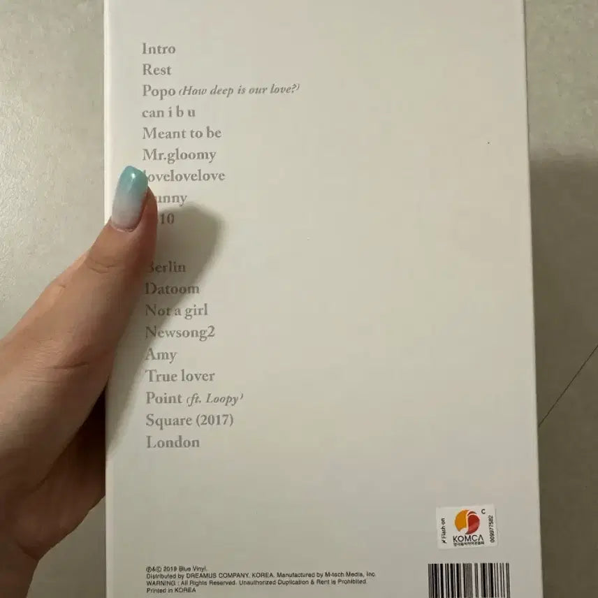 [BUNJANG] Yerin Baek 1st Album Unsealed / 백예린 1집 앨범