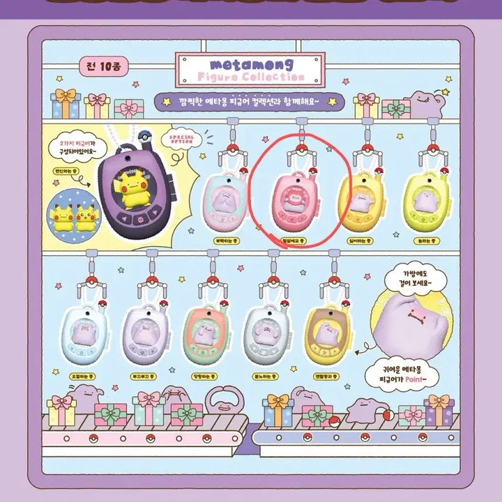 [BUNJANG] Pokemon Store Ditto Feature Phone Figure Collection (Sealed) / 포켓몬 스토어 메타몽 피처폰 피규어 컬렉션 미개봉