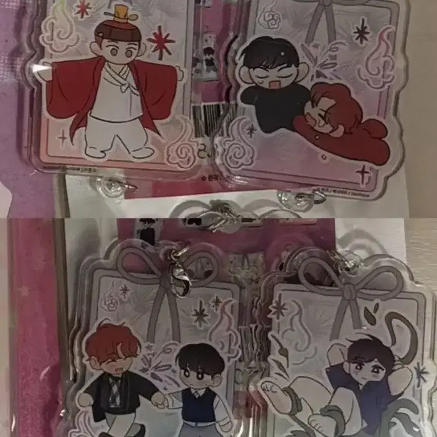 [BUNJANG] Toonique Acrylic Connecting Keyring Set / 꿈자리가 이상한데요 아크릴 연결 키링 투니크