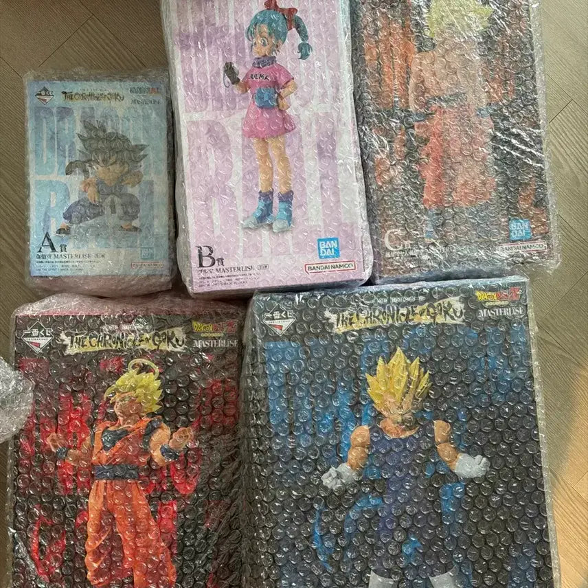 [BUNJANG] Ichiban Kuji Dragon Ball Figures Set A, B, C, D, E (Goku, Vegeta, Bulma) / (정품) 제일복권 드래곤볼 A,B,C,D,E 피규어 5종 세트 (나루토, 베지타, 손오공, 부르마)